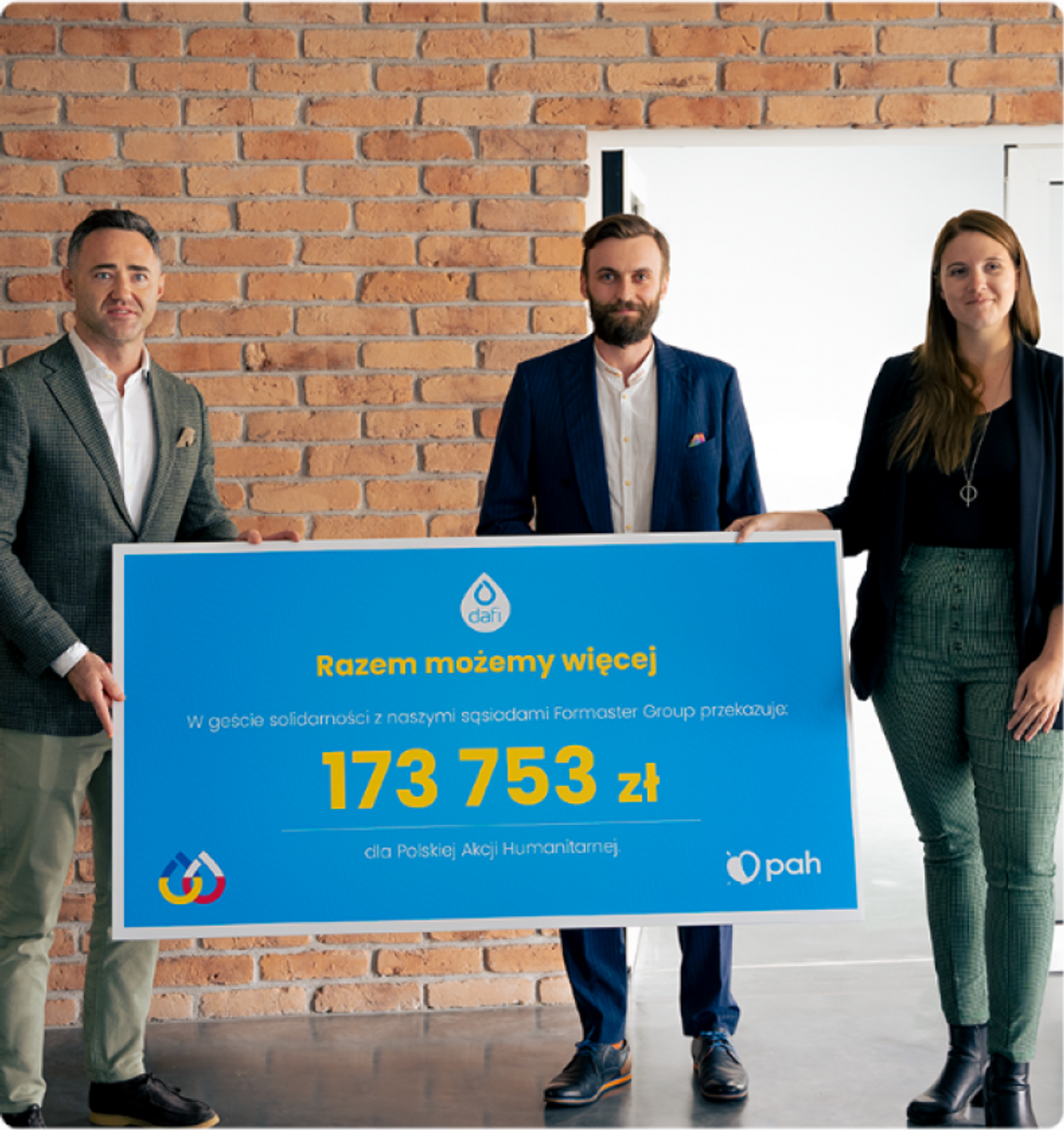 Dafi dla Ukrainy. Marka przekazała ponad 170 tysięcy złotych Polskiej Akcji Humanitarnej Dafi dla Ukrainy. Marka przekazała ponad 170 tysięcy złotych Polskiej Akcji Humanitarnej
