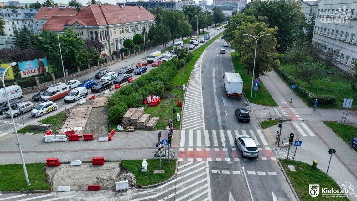 Drugi etap zmian w organizacji ruchu na al. IX Wieków Kielc