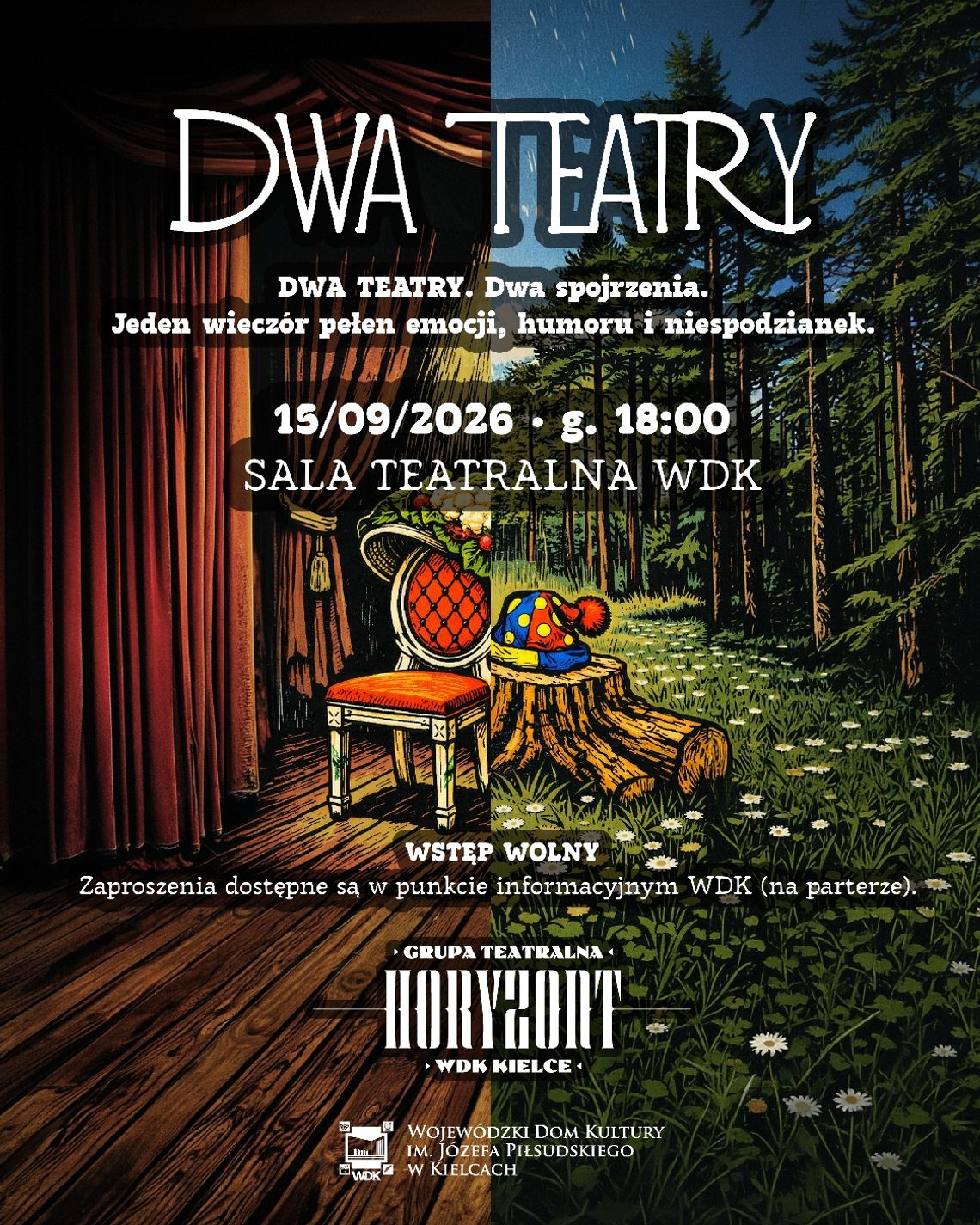Dwa teatry, jeden wieczór. Gombrowicz, groteska i jarmarczna scena w WDK