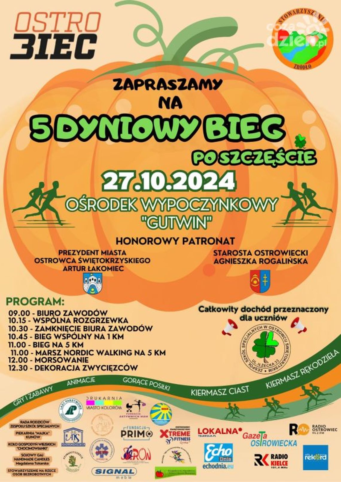 "Dyniowy bieg" z charytatywnym przesłaniem "Dyniowy bieg" z charytatywnym przesłaniem