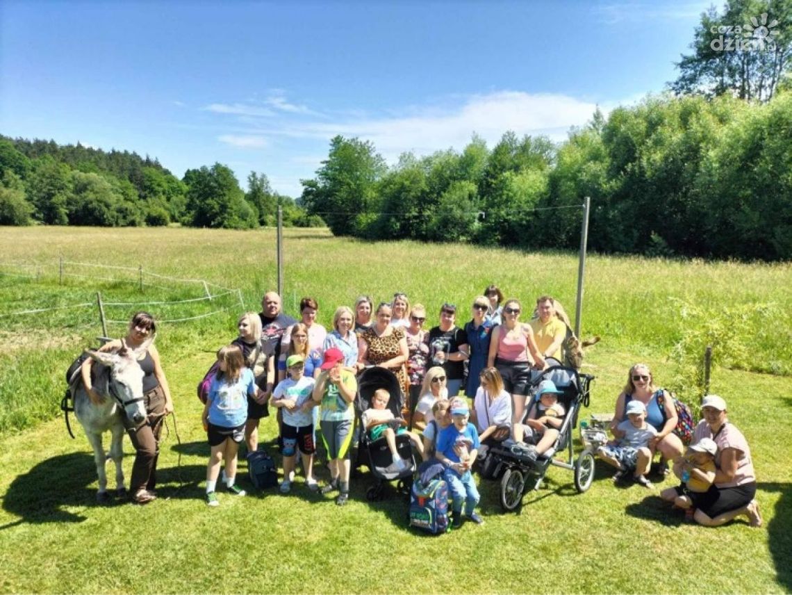 Dzieci z ostrowieckiej szkoły "Promyk" na farmie "Osiołkowo" Dzieci z ostrowieckiej szkoły "Promyk" na farmie "Osiołkowo"
