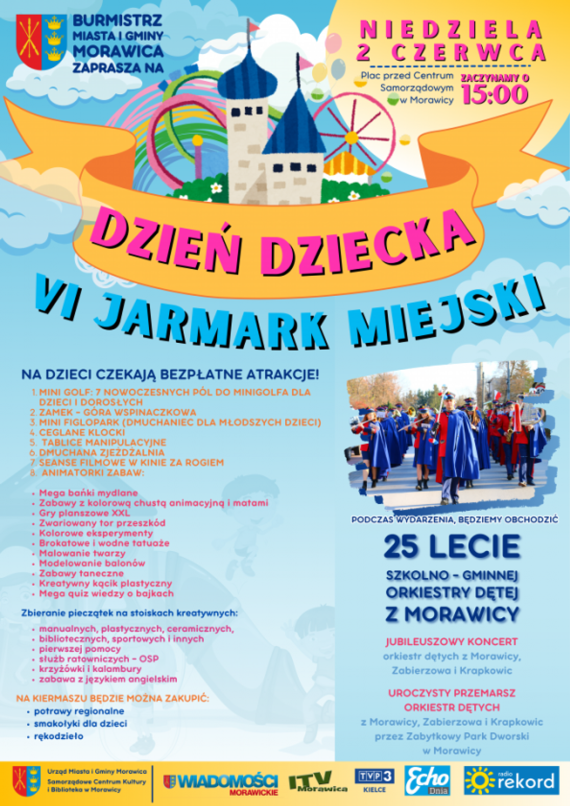 Dzień Dziecka 2024 w Morawicy - VI Jarmark Miejski Dzień Dziecka 2024 w Morawicy - VI Jarmark Miejski