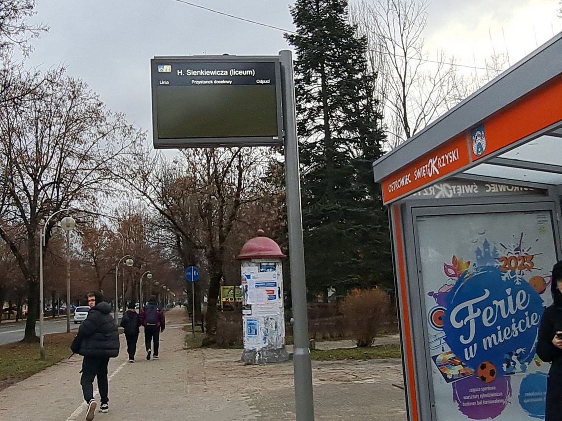 Elektroniczne rozkłady jazdy na ostrowieckich przystankach Elektroniczne rozkłady jazdy na ostrowieckich przystankach