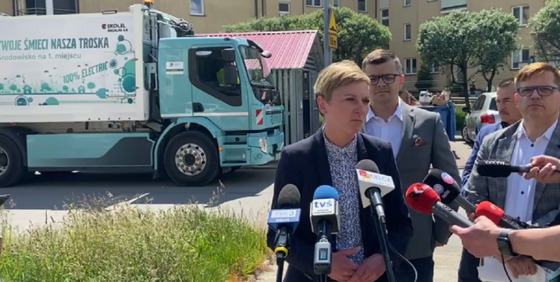 ENERIS testuje elektryczną śmieciarkę na ulicach Kielc ENERIS testuje elektryczną śmieciarkę na ulicach Kielc