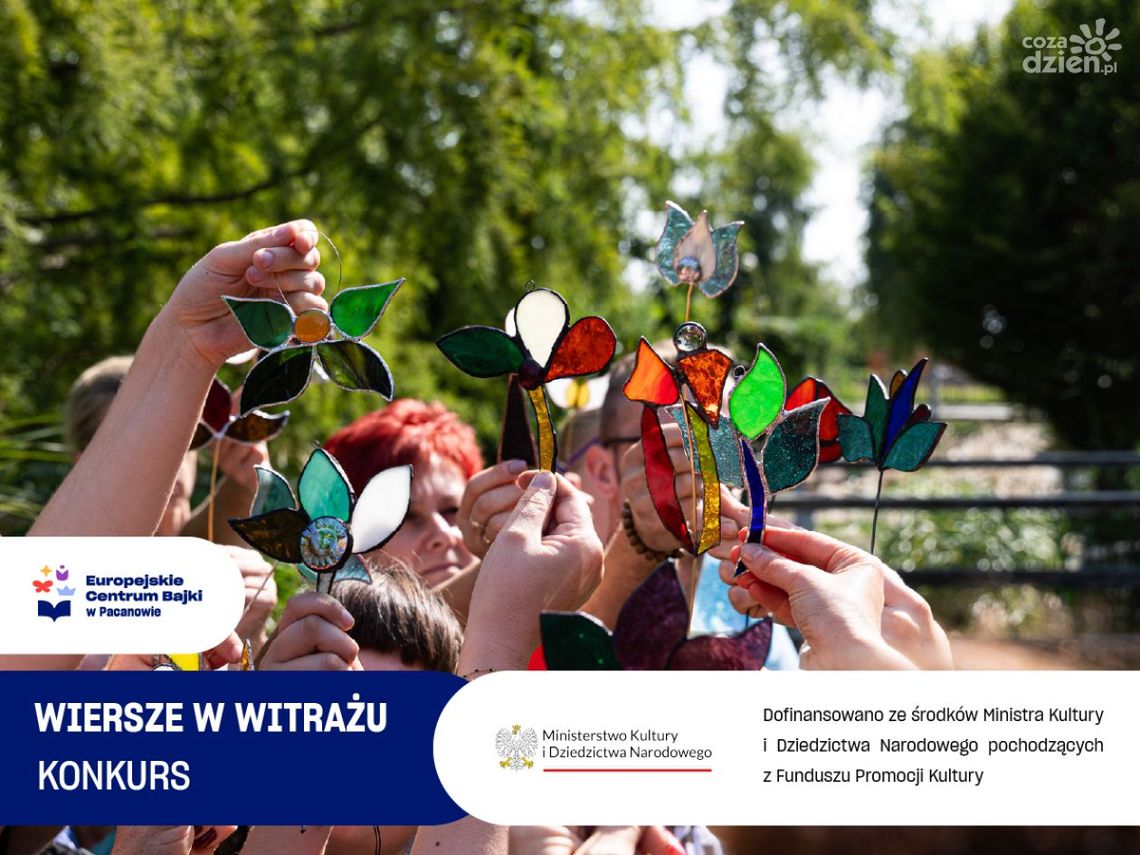 Europejskie Centrum Bajki w Pacanowie zaprasza dzieci do udziału w konkursie „Wiersze w witrażu” Europejskie Centrum Bajki w Pacanowie zaprasza dzieci do udziału w konkursie „Wiersze w witrażu”