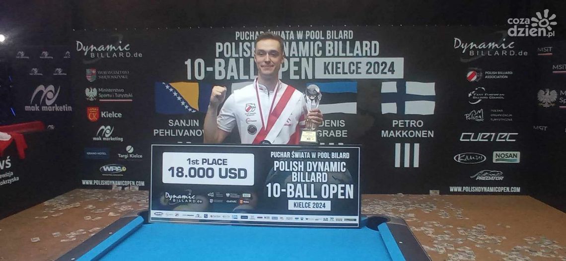 Fantastyczny finał bilardowego Pucharu Świata w Kielcach. Zwycięstwo Polaka! Fantastyczny finał bilardowego Pucharu Świata w Kielcach. Zwycięstwo Polaka!