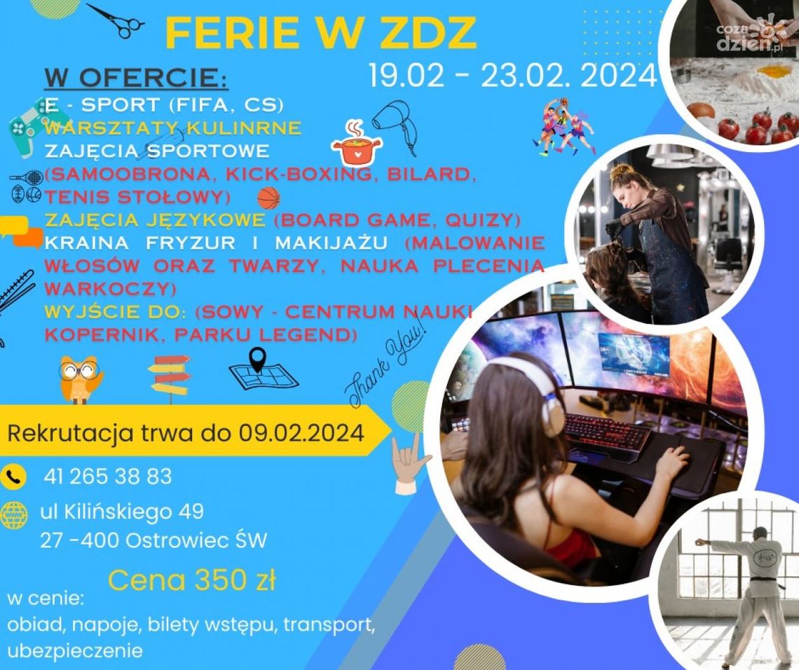 Ferie z ostrowieckim ZDZ Ferie z ostrowieckim ZDZ