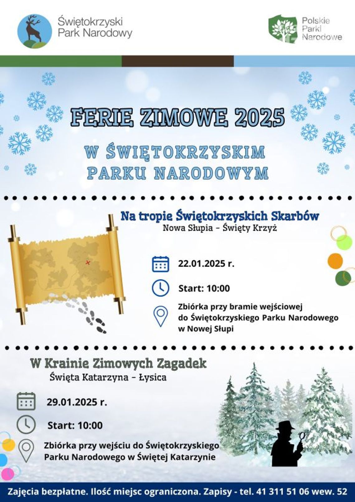 Ferie zimowe w Świętokrzyskim Parku Narodowym