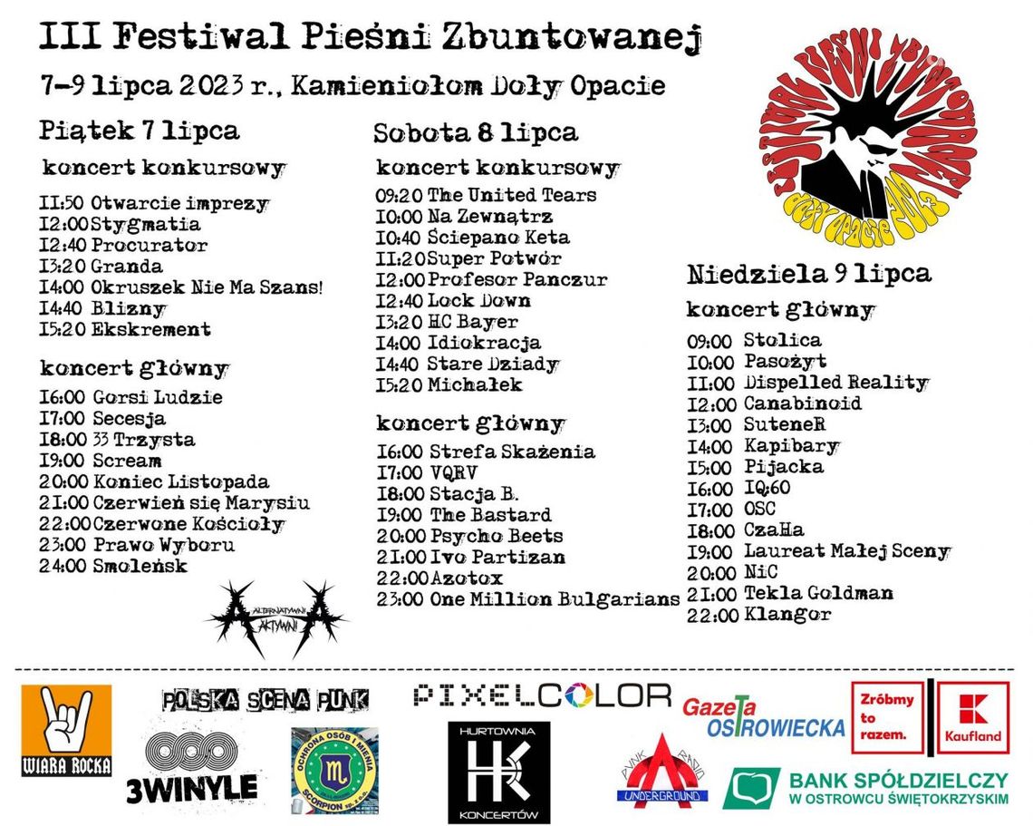 Festiwal Pieśni Zbuntowanej w Dołach Opacich Festiwal Pieśni Zbuntowanej w Dołach Opacich