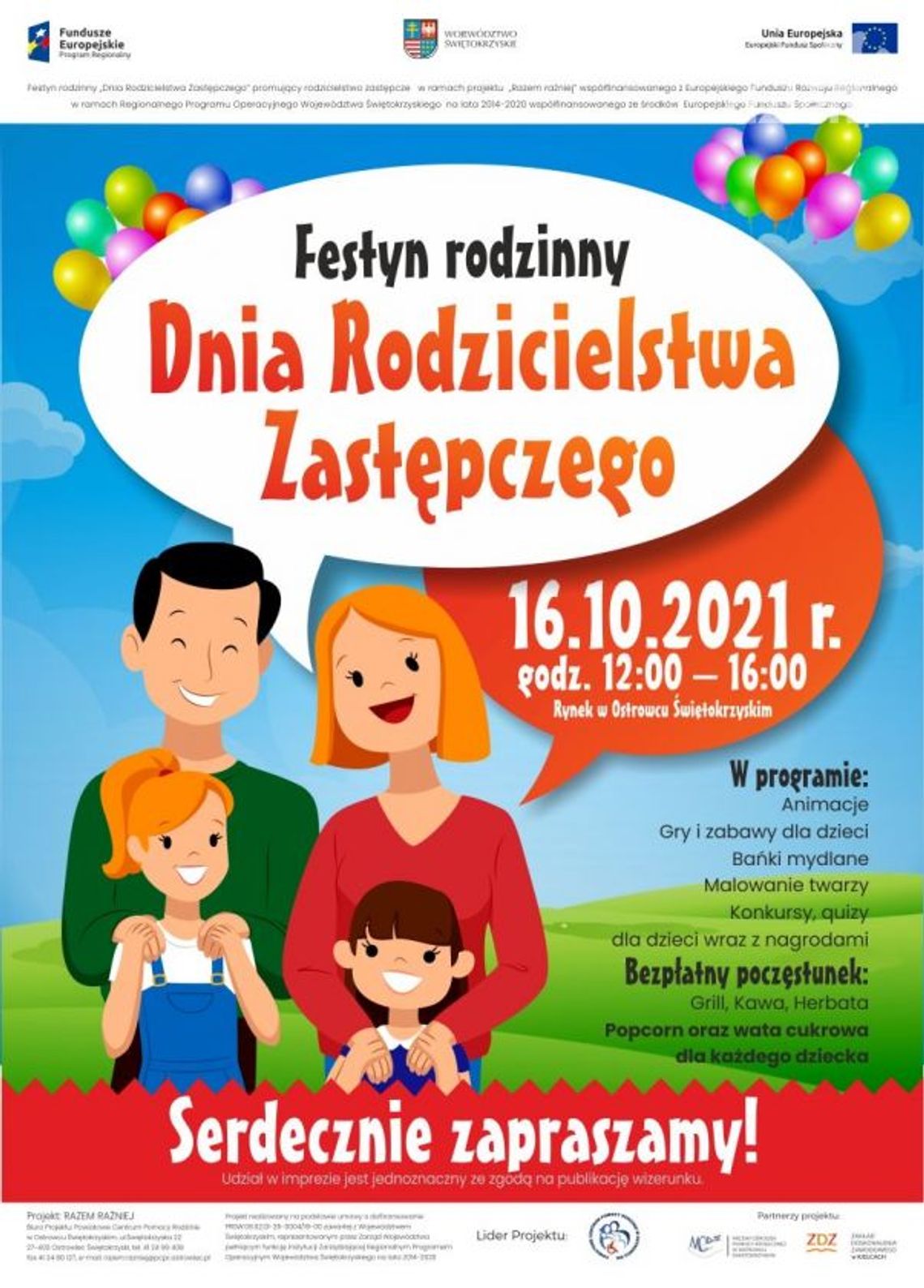 Festyn promujący rodzicielstwo zastępcze Festyn promujący rodzicielstwo zastępcze