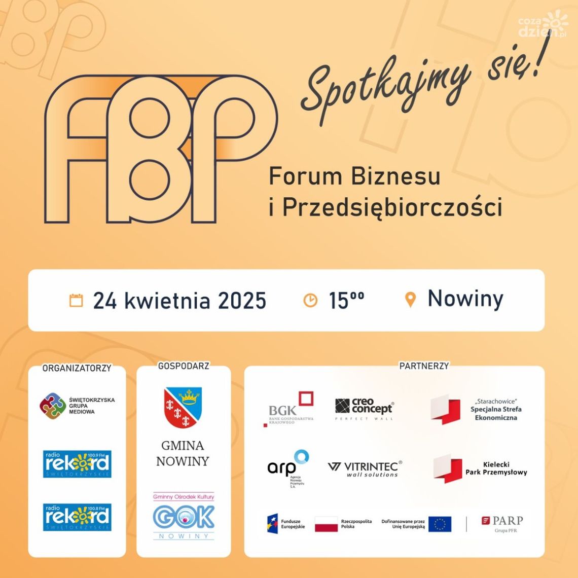 Forum Biznesu i Przedsiębiorczości w Nowinach już jutro (24.04)