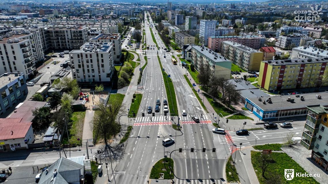 Fragment ul. Warszawskiej w Kielcach do remontu Fragment ul. Warszawskiej w Kielcach do remontu