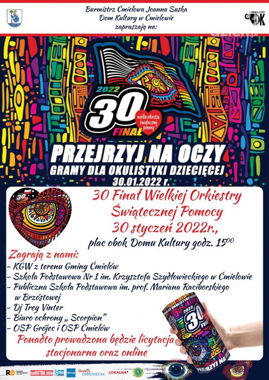 Gmina Ćmielów gra z WOŚP Gmina Ćmielów gra z WOŚP