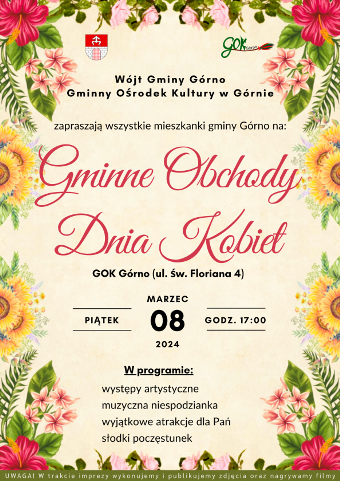 Gminne Obchody Dnia Kobiet 2024 w Górnie Gminne Obchody Dnia Kobiet 2024 w Górnie