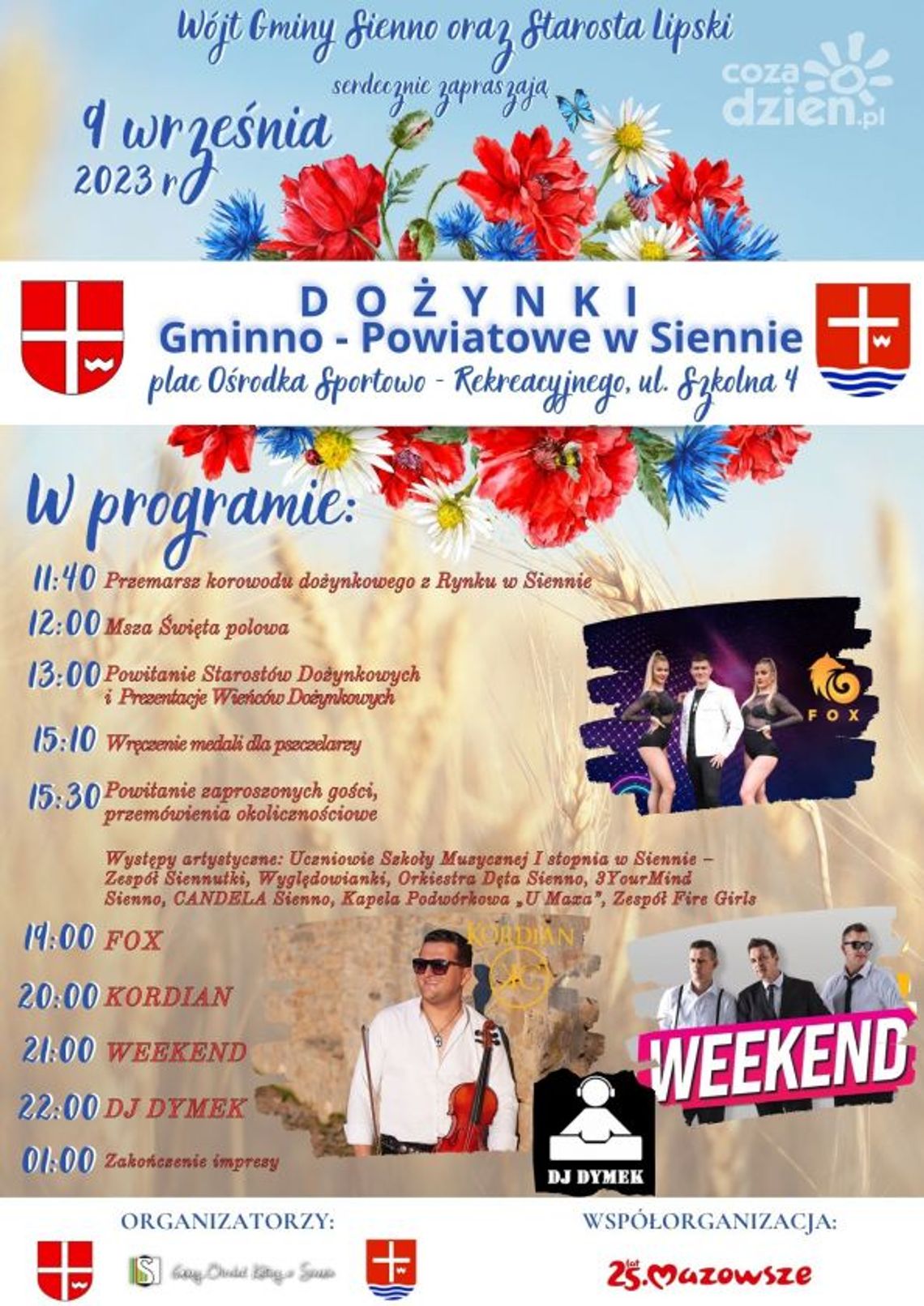 Gminno-powiatowe dożynki w Siennie Gminno-powiatowe dożynki w Siennie