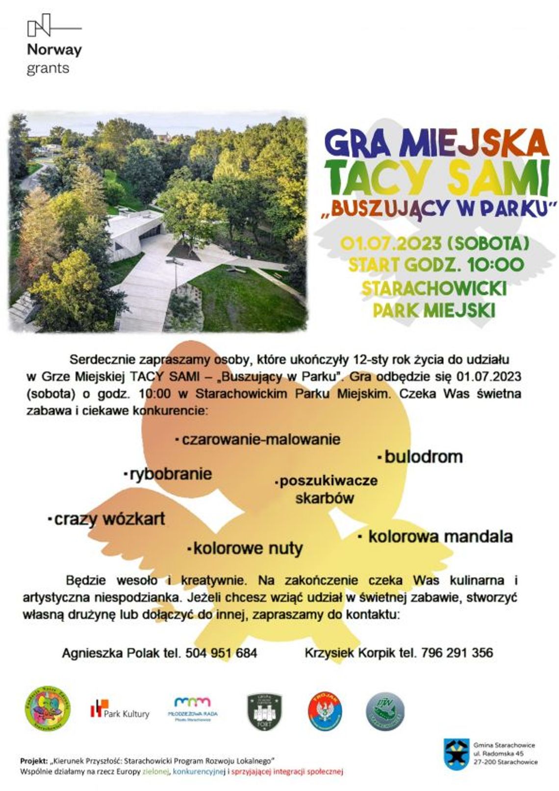 Gra miejska w starachowickim parku 