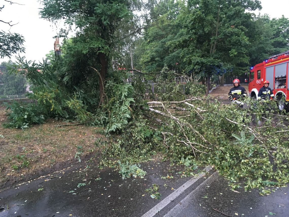 Gwałtowna burza nad powiatem ostrowieckim