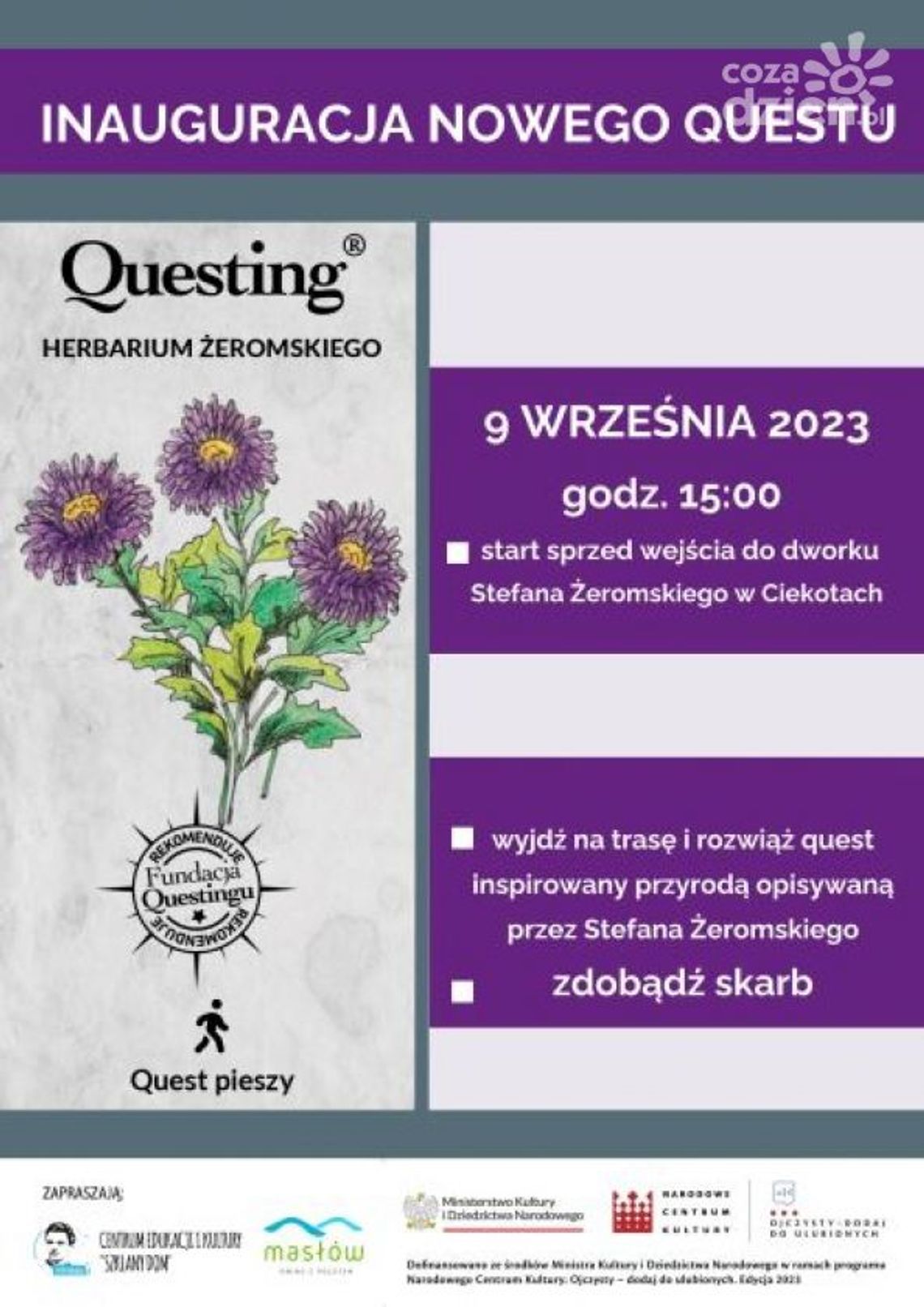 "Herbarium Żeromskiego". Nowy quest w Ciekotach