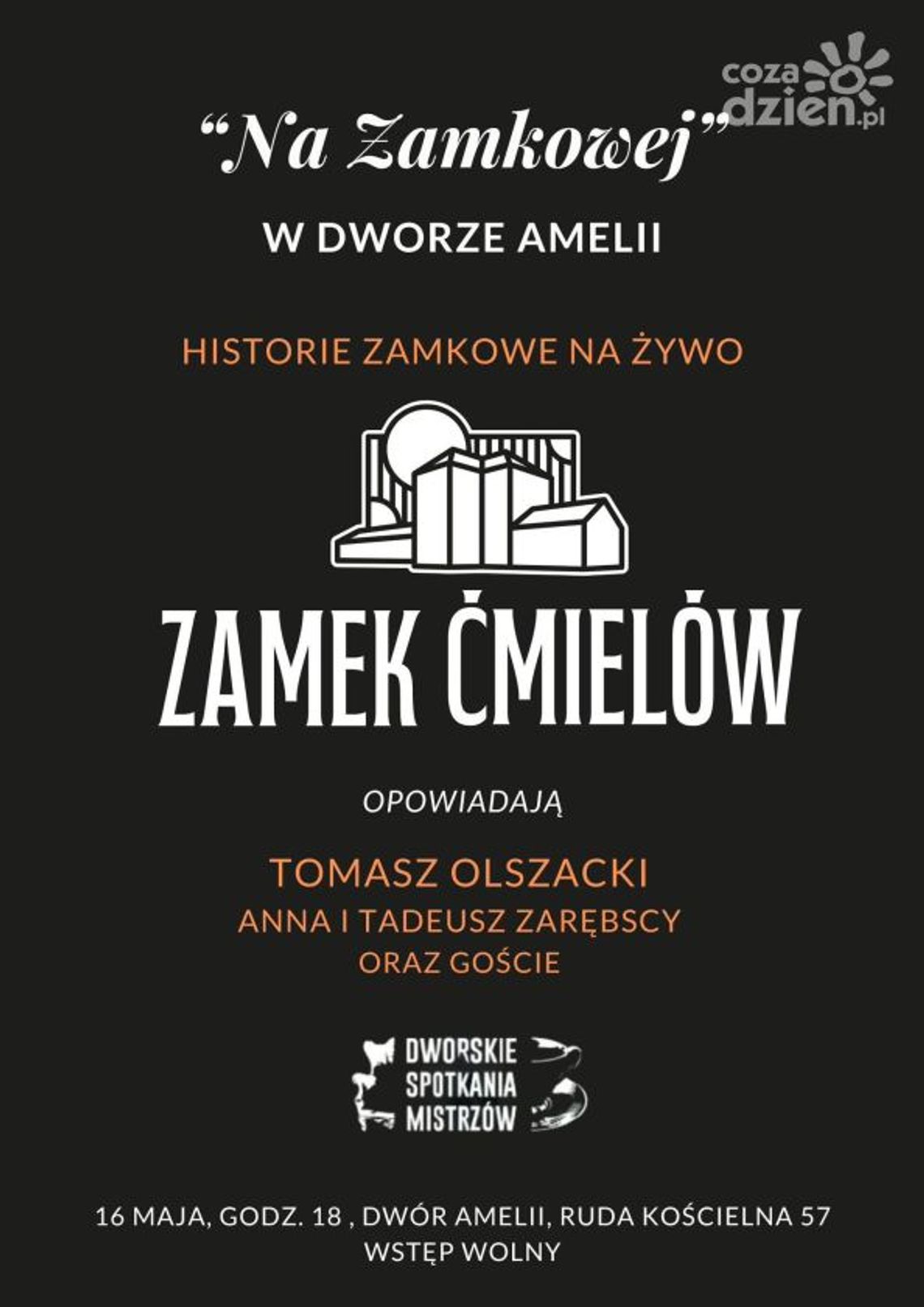 Historia zamku w Ćmielowie na żywo Historia zamku w Ćmielowie na żywo