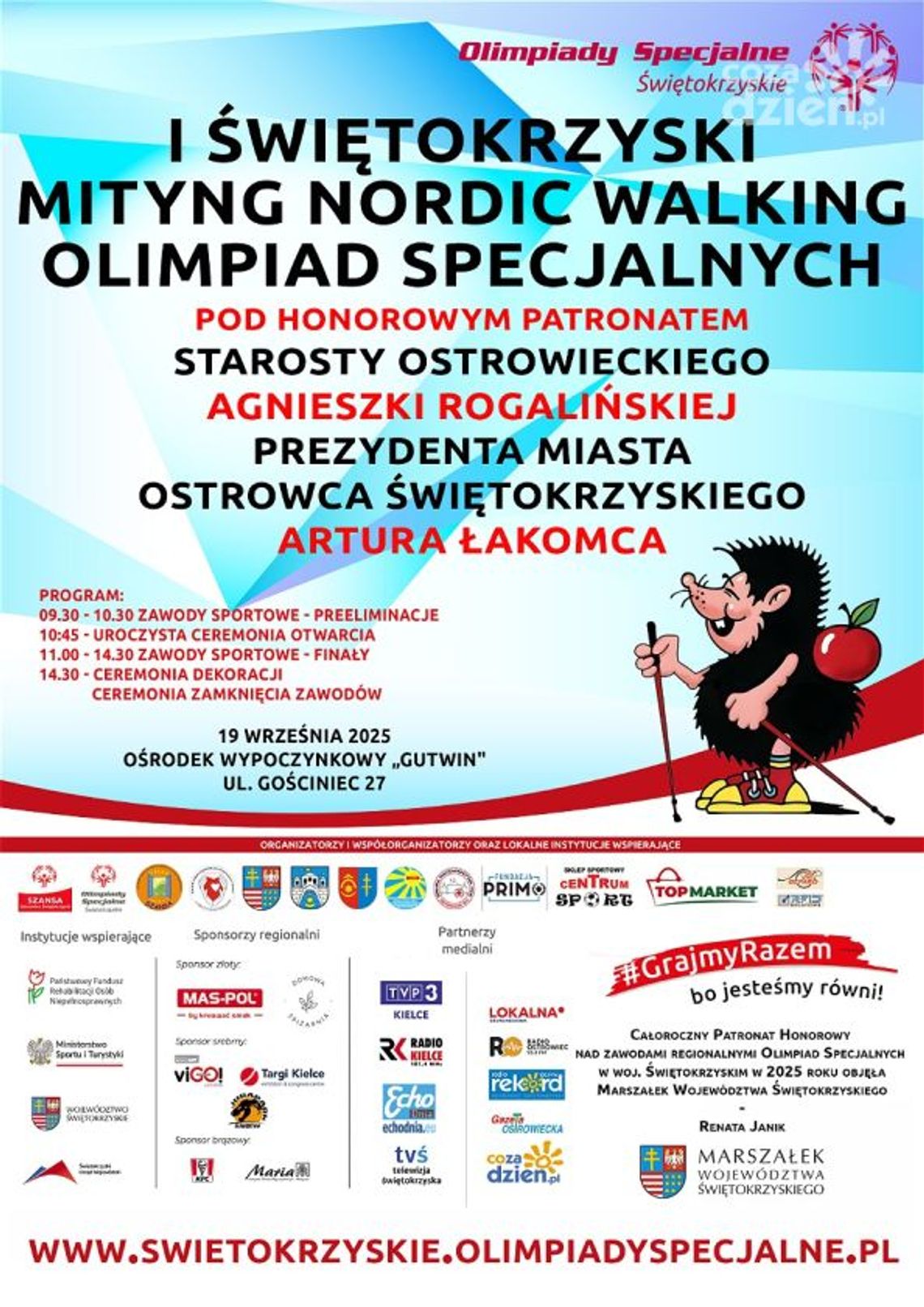 I Świętokrzyski Mityng Nordic Walking Olimpiad Specjalnych w Ostrowcu Świętokrzyskim I Świętokrzyski Mityng Nordic Walking Olimpiad Specjalnych w Ostrowcu Świętokrzyskim
