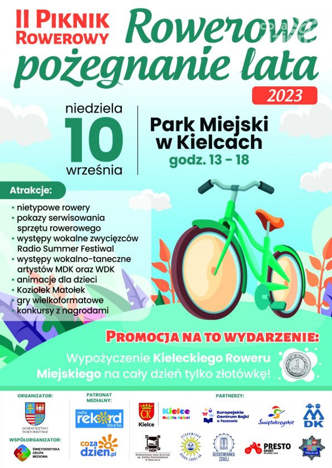 II Piknik Rowerowy "Rowerowe pożegnanie lata"