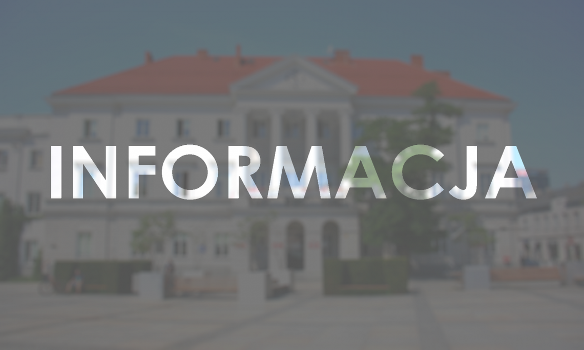 Informacja dotycząca parkowania na Placu Wolności