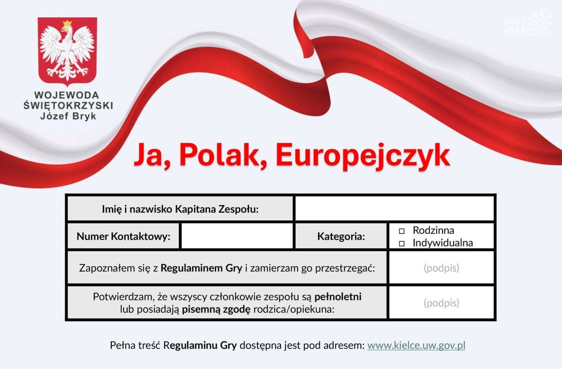 „Ja, Polak, Europejczyk”. Gra miejska „Ja, Polak, Europejczyk”. Gra miejska
