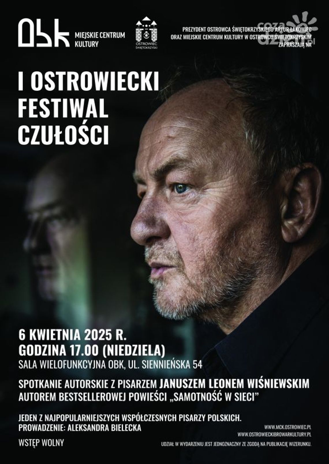 Janusz Leon Wiśniewski opowie o czułości i nie tylko Janusz Leon Wiśniewski opowie o czułości i nie tylko