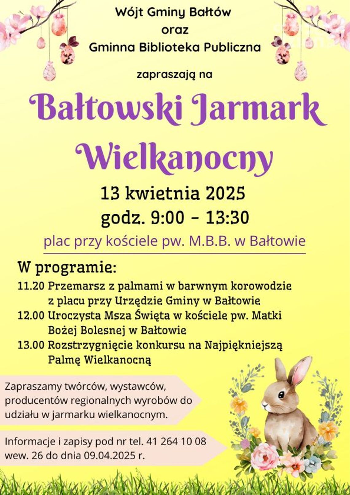 Jarmark Wielkanocny w Bałtowie - będzie barwny korowód z palmami Jarmark Wielkanocny w Bałtowie - będzie barwny korowód z palmami