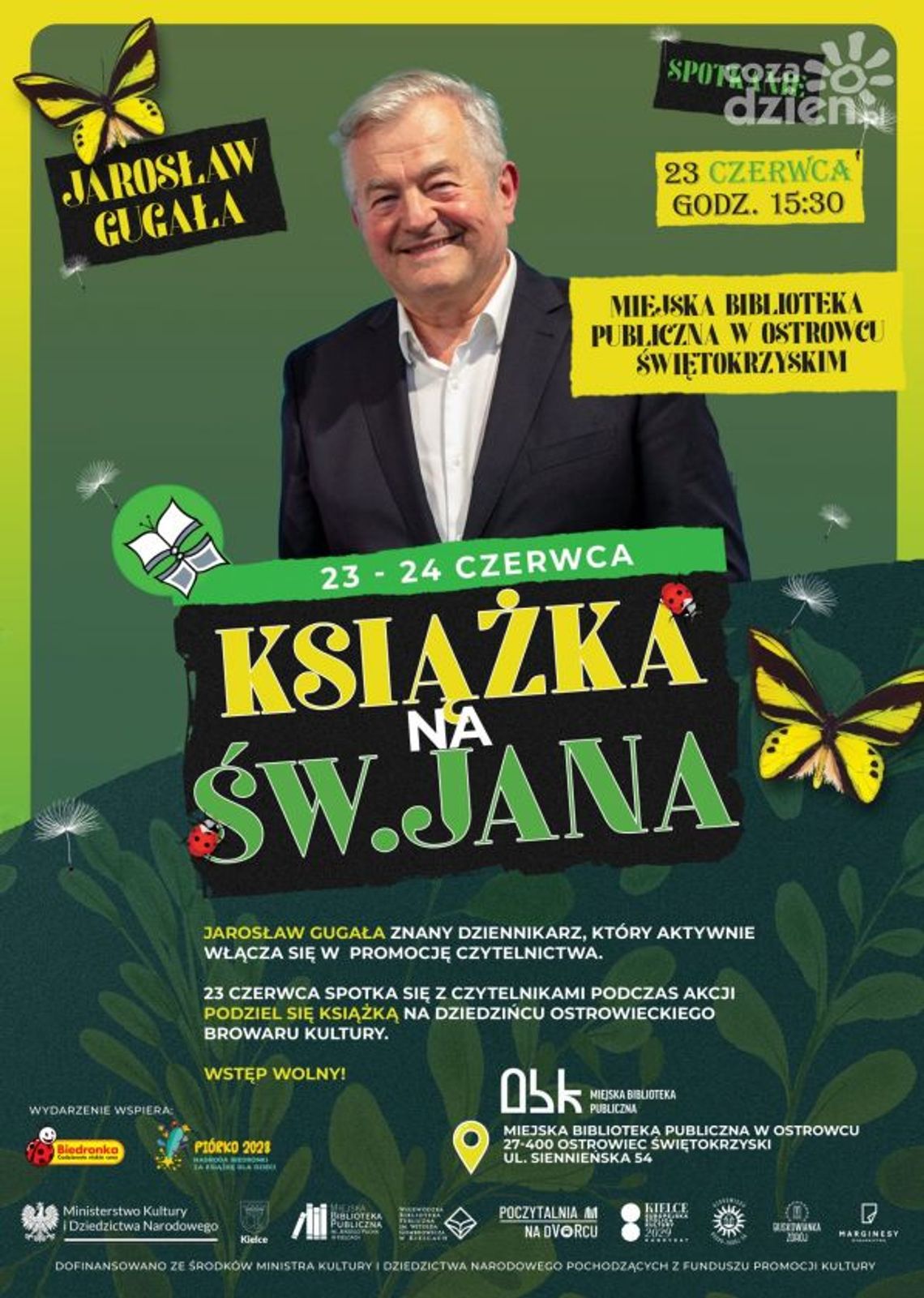 Jarosław Gugała zachęca do czytania Jarosław Gugała zachęca do czytania