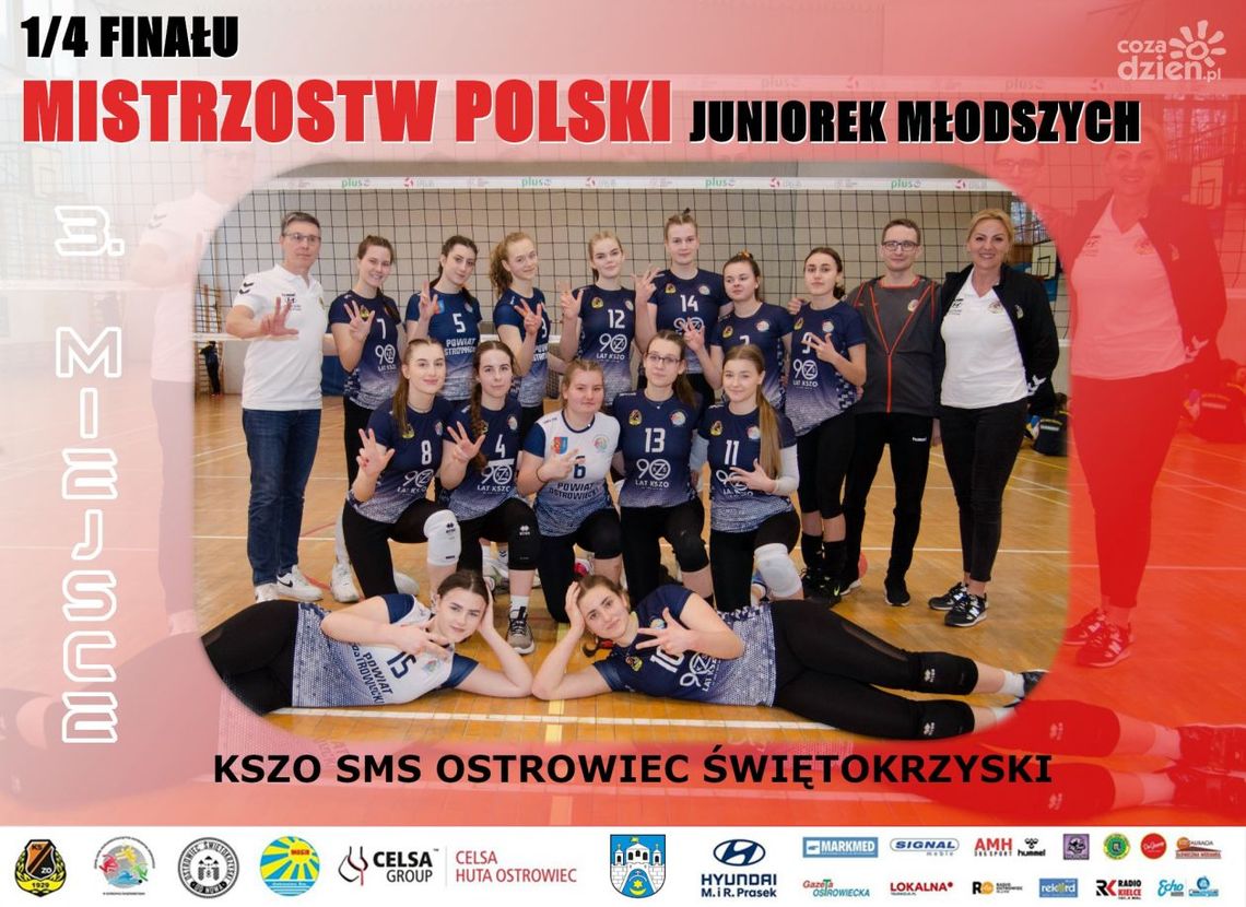 Juniorki młodsze KSZO SMS odpadły z Mistrzostw Polski