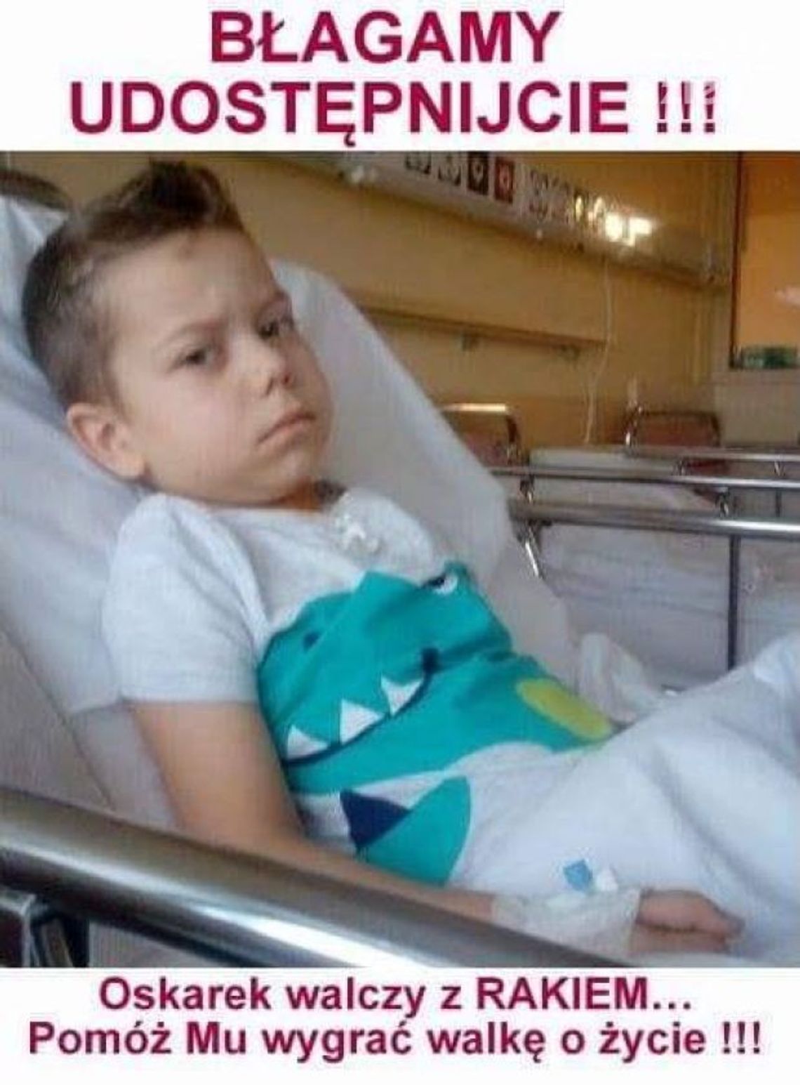 Justyna Marynowska: Pokażmy, że mamy "moc" i uratujmy Oskarkowi życie