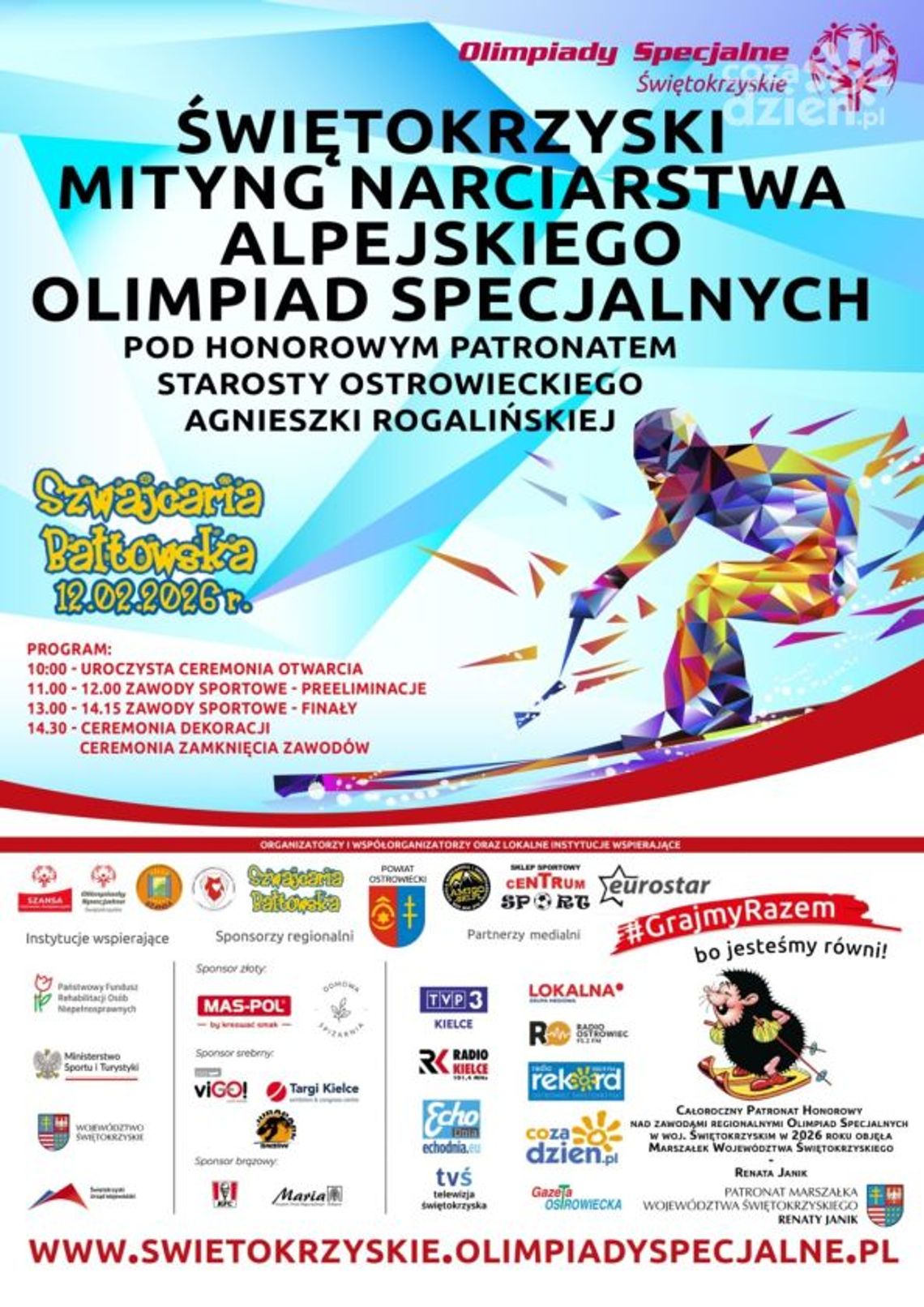 Już w czwartek Świętokrzyski Mityng Narciarstwa Alpejskiego Olimpiad Specjalnych Szwajcaria Bałtowska 2026 Już w czwartek Świętokrzyski Mityng Narciarstwa Alpejskiego Olimpiad Specjalnych Szwajcaria Bałtowska 2026
