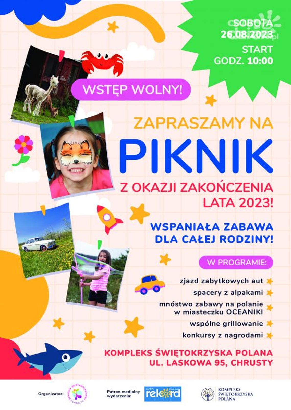 Już w sobotę Piknik na zakończenie lata 2023 Już w sobotę Piknik na zakończenie lata 2023