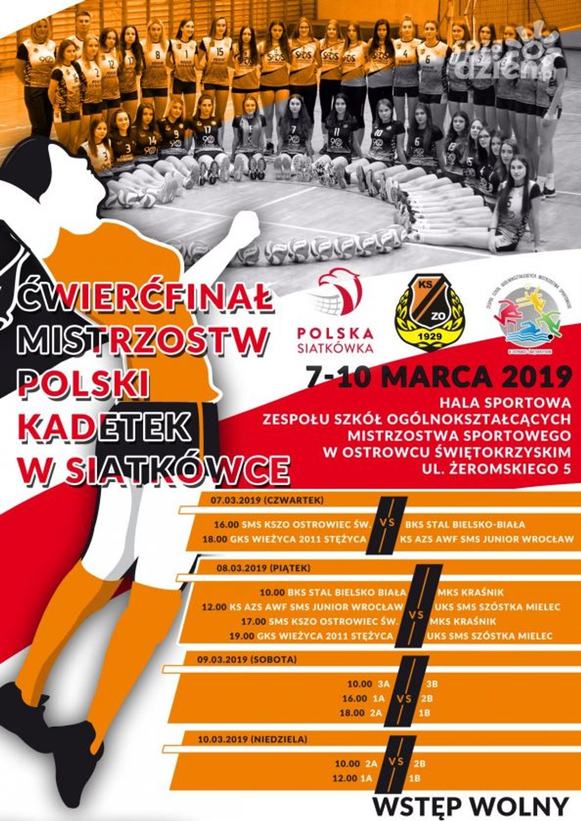 Kadetki SMS KSZO zagrają w 1/4 Finału Mistrzostw Polski Kadetki SMS KSZO zagrają w 1/4 Finału Mistrzostw Polski