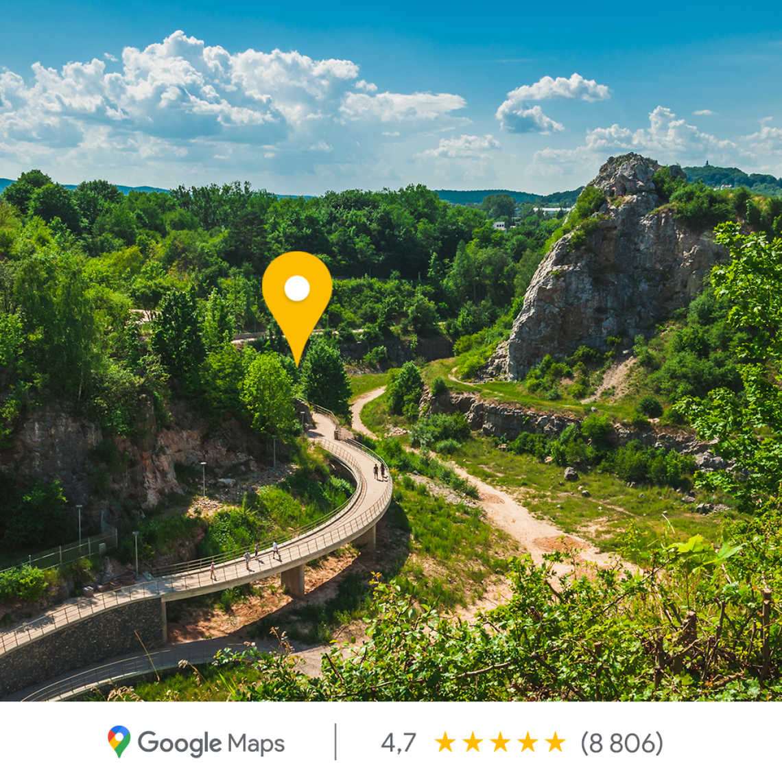 Kadzielnia otrzymała „Złotą Pinezkę” od Google Maps