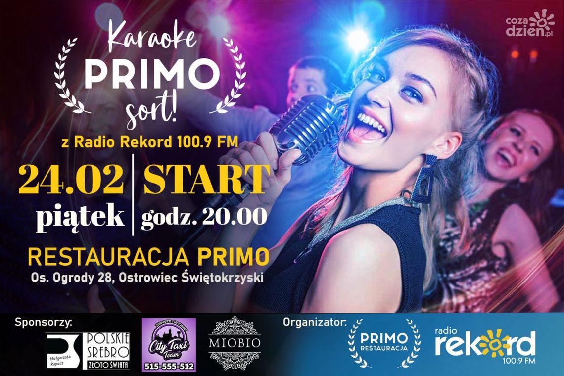 Karaoke "PRIMO sort" z Radiem Rekord 100,9 FM