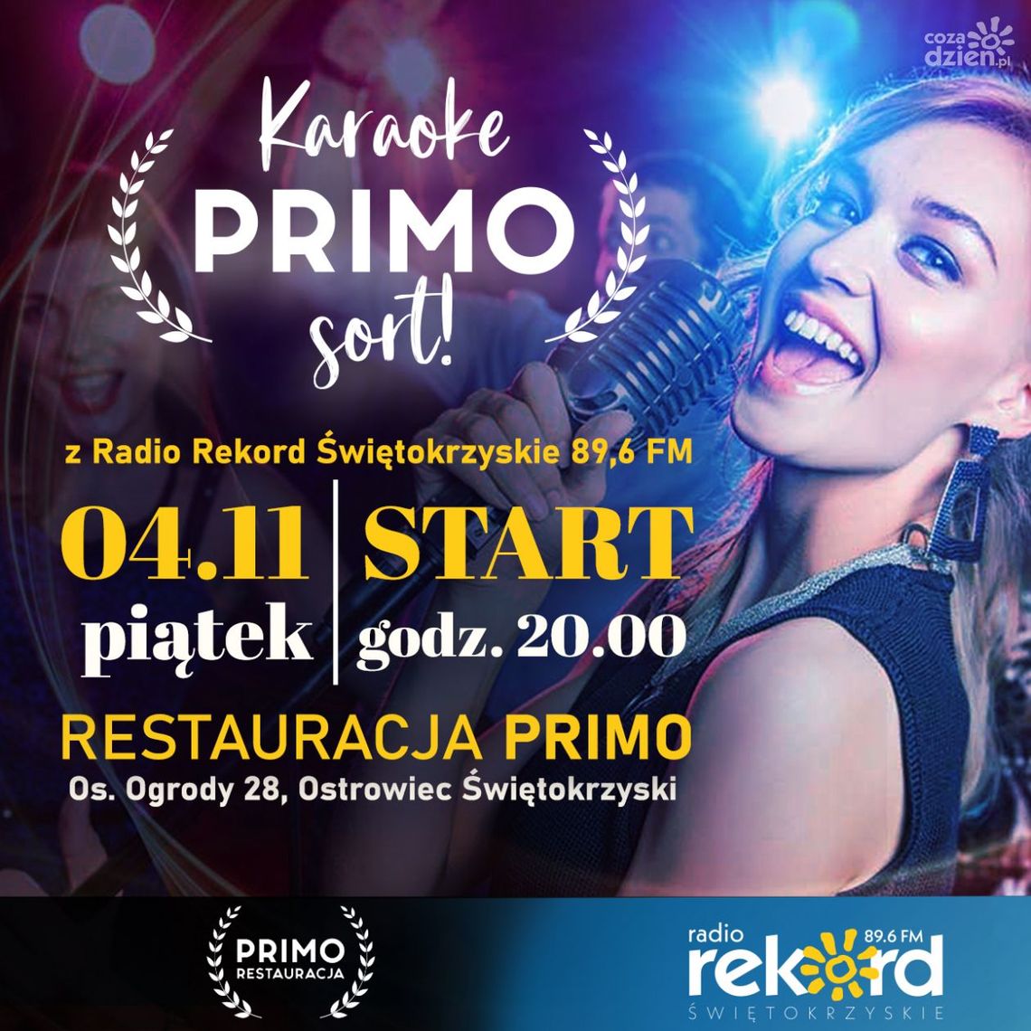 Karaoke "PRIMO sort" z Radiem Rekord 89,6 FM! Karaoke "PRIMO sort" z Radiem Rekord 89,6 FM!
