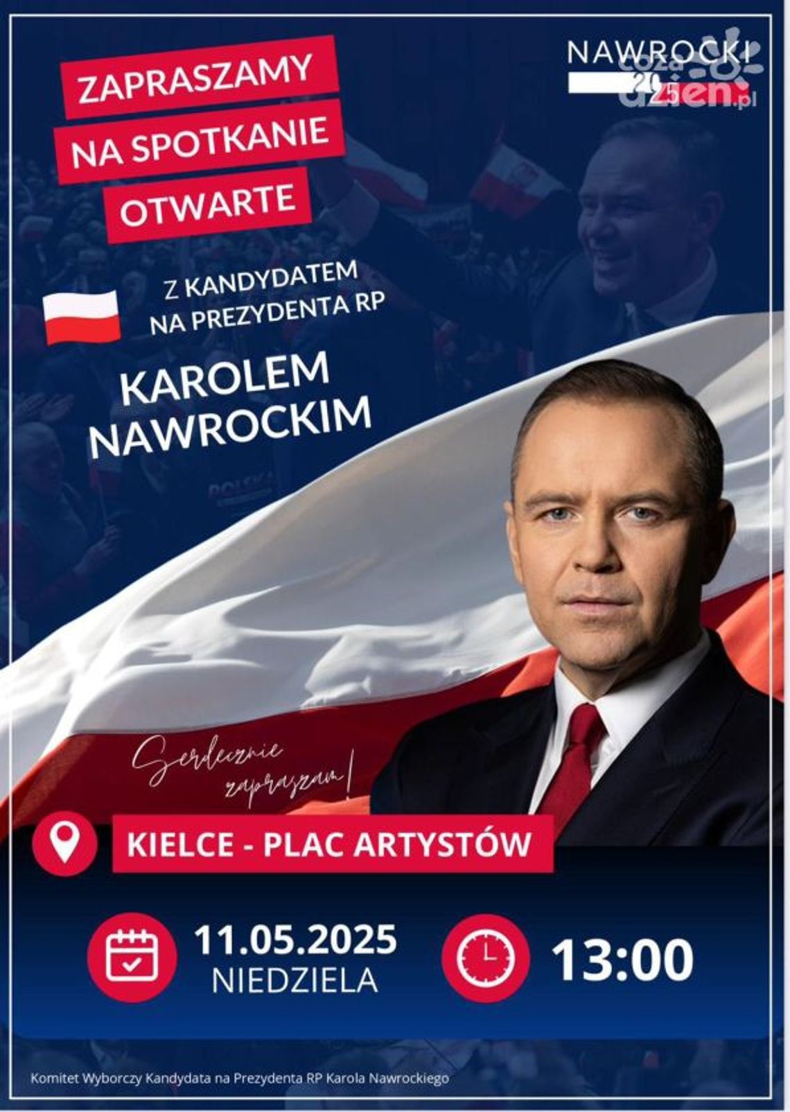 Karol Nawrocki odwiedzi Kielce. Spotkanie z kandydatem PiS już w niedzielę