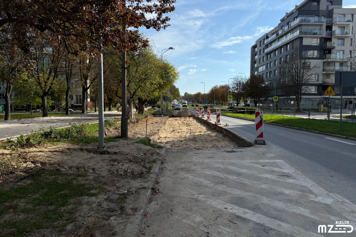 Kielce rozbudowują infrastrukturę pieszo-rowerową. Powstają też nowe przystanki