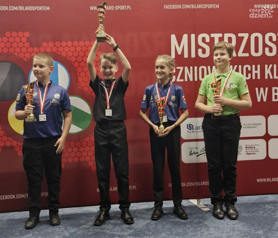 Kielczanie triumfują na Mistrzostwach Polski UKS-ów w bilard. Sześć medali i zwycięstwo w klasyfikacji