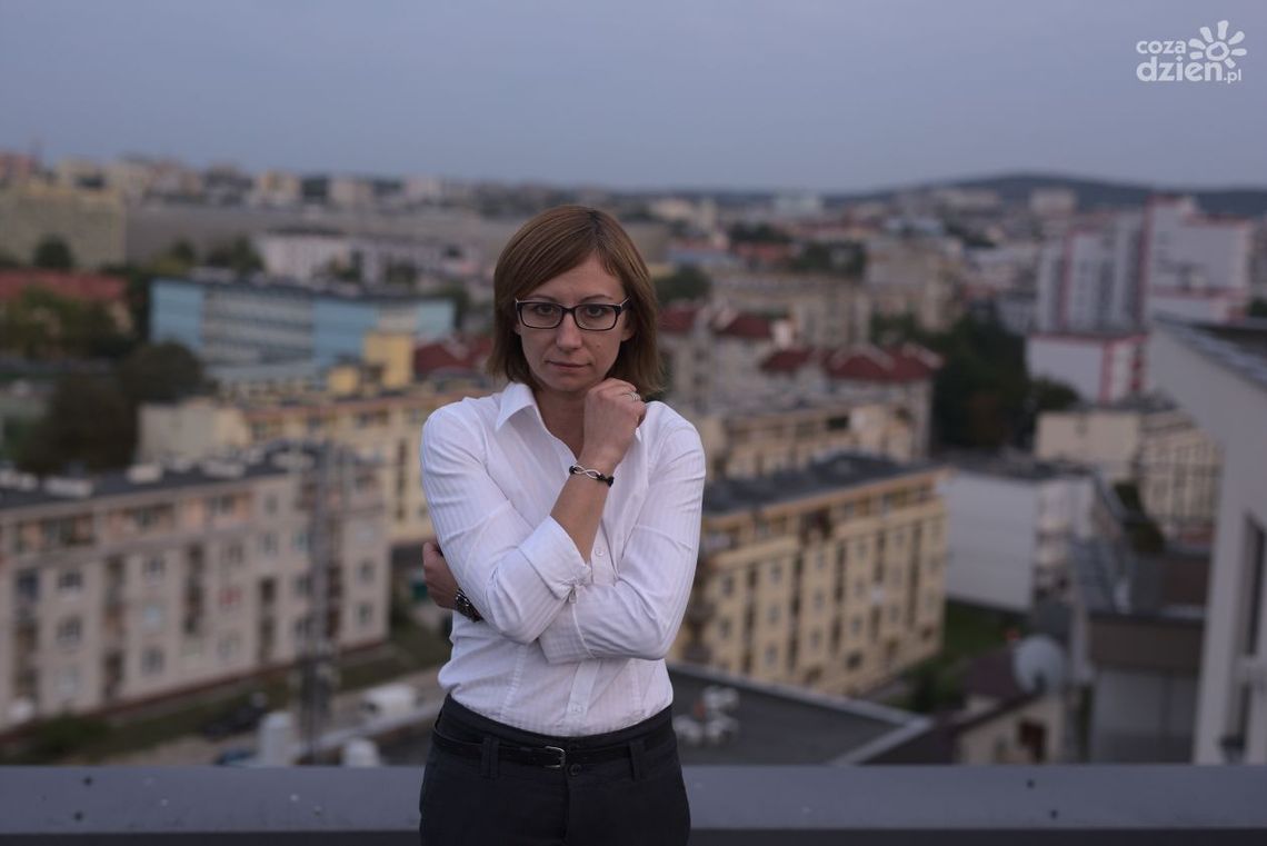 Kielecka radna, Katarzyna Zapała, z wyrokiem skazującym Kielecka radna, Katarzyna Zapała, z wyrokiem skazującym