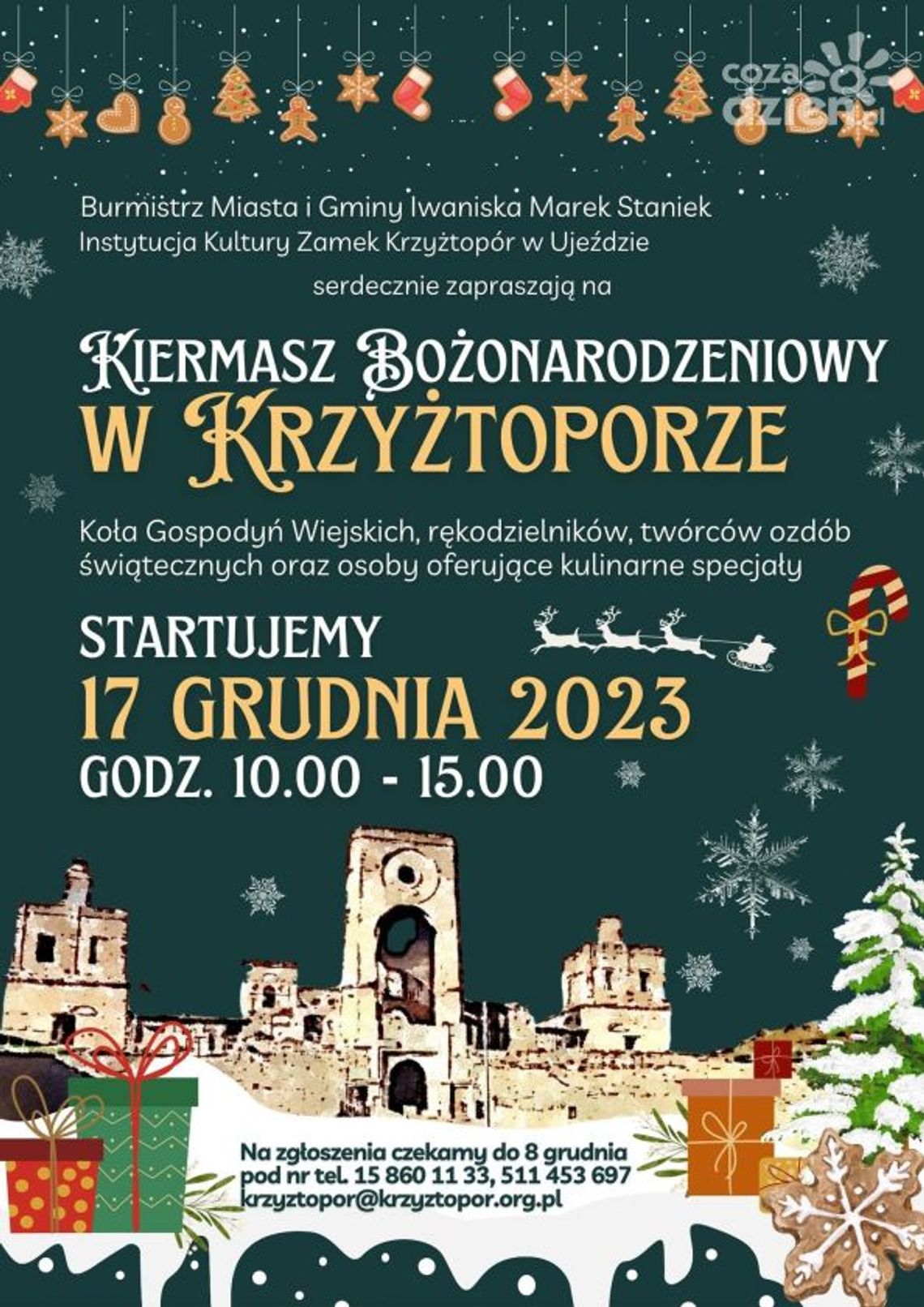 Kiermasz świąteczny w zamkowych murach 