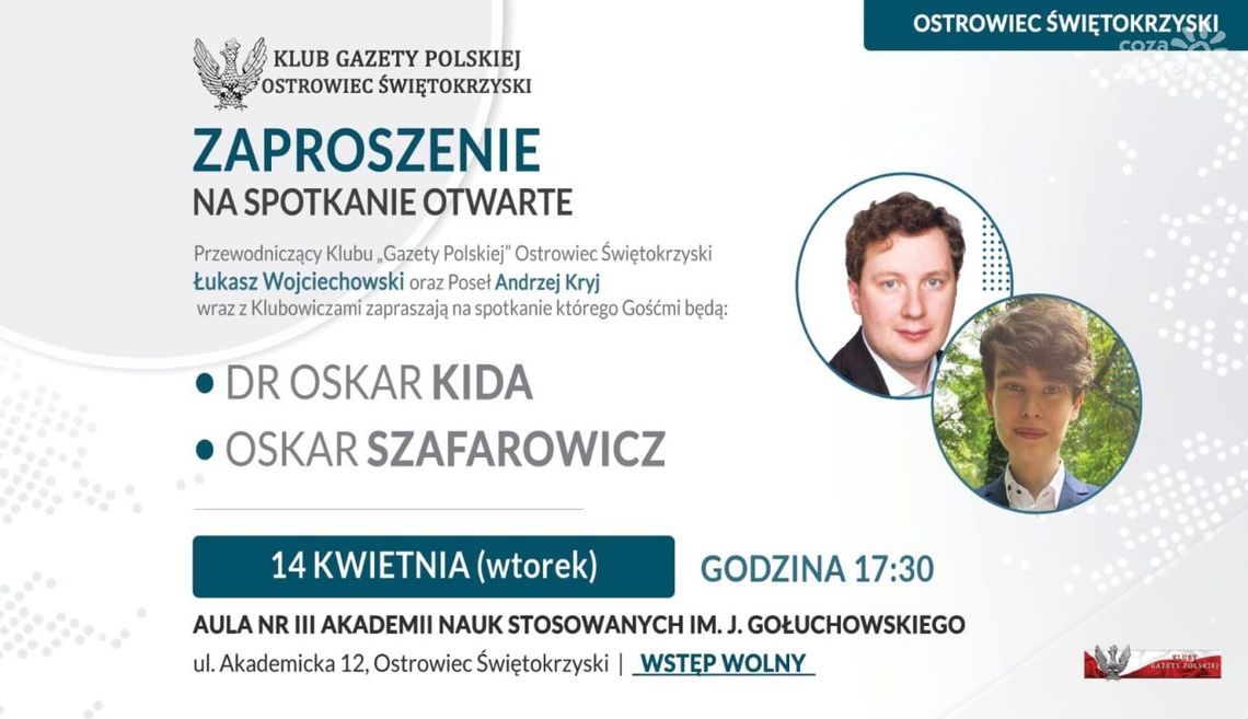 Klub Gazety Polskiej zaprasza na kolejne spotkanie