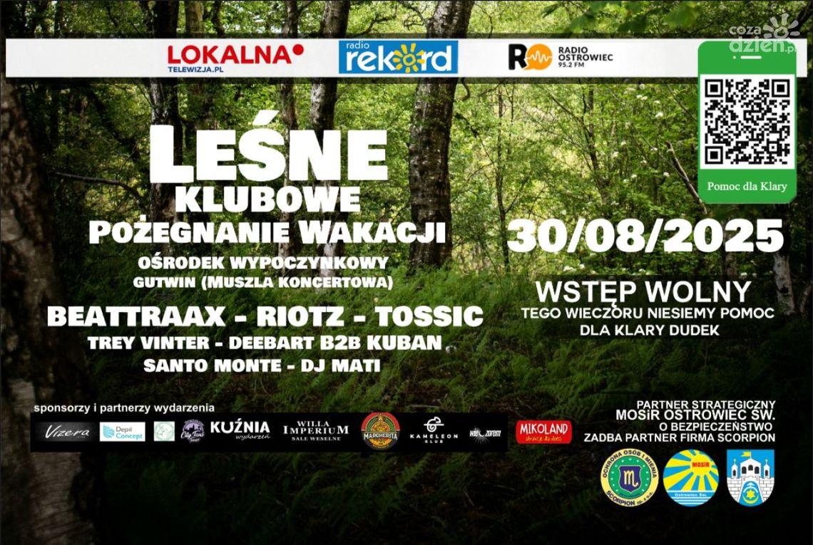 Klubowe granie na leśnej polanie na Gutwinie Klubowe granie na leśnej polanie na Gutwinie