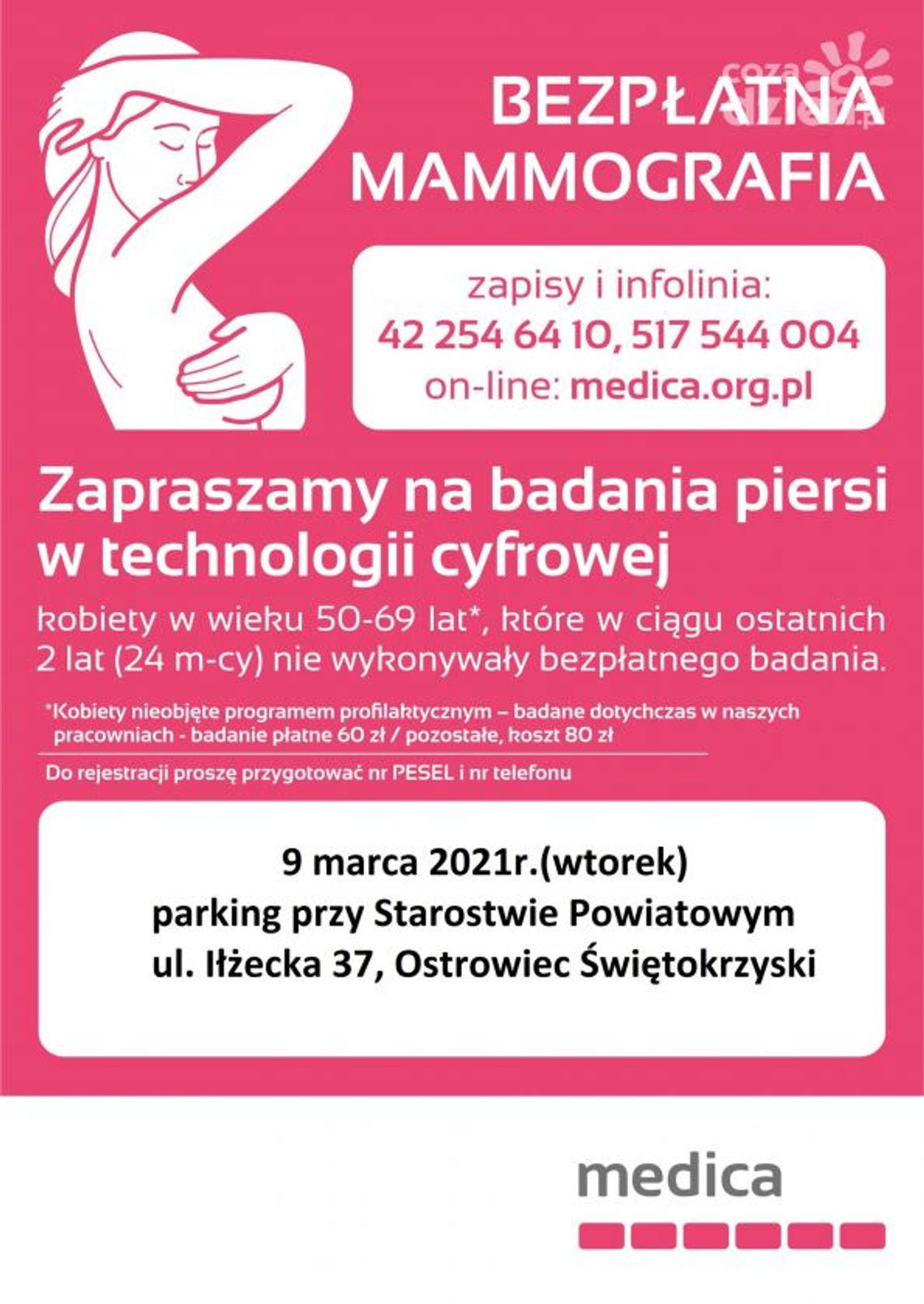 Kobieto zrób sobie prezent, idź na badania