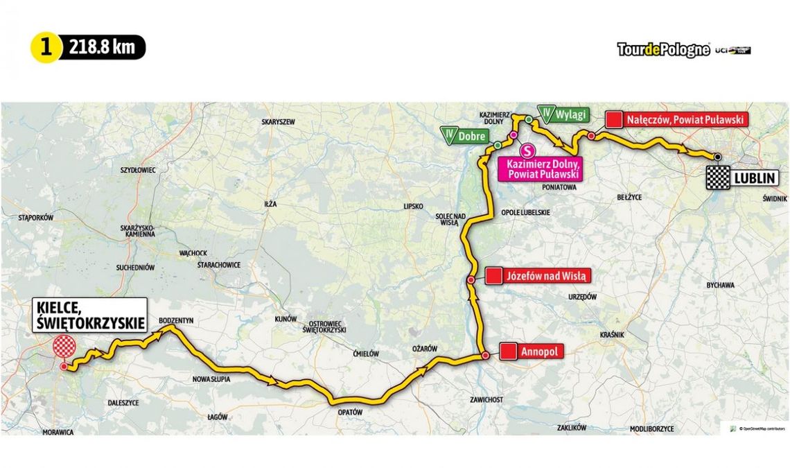 Kolarskie święto na Świętokrzyskiej ziemi - startuje 79 Tour de Pologne
Kolarskie święto na Świętokrzyskiej ziemi - startuje 79 Tour de Pologne