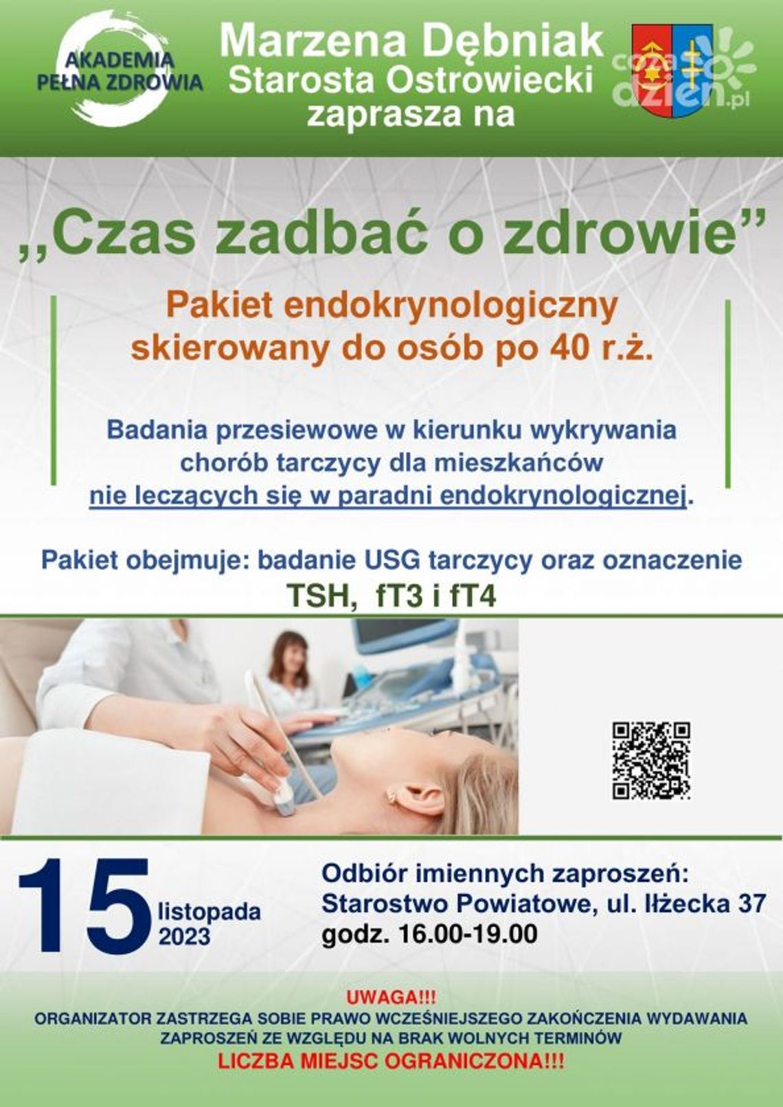 Kolejne badania w ramach Akademii Pełnej Zdrowia Kolejne badania w ramach Akademii Pełnej Zdrowia