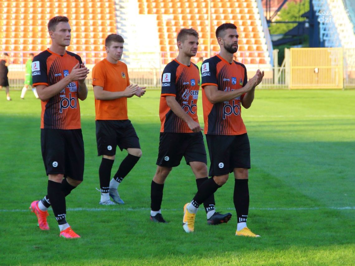 Kolejne punkty pomarańczowo - czarnych