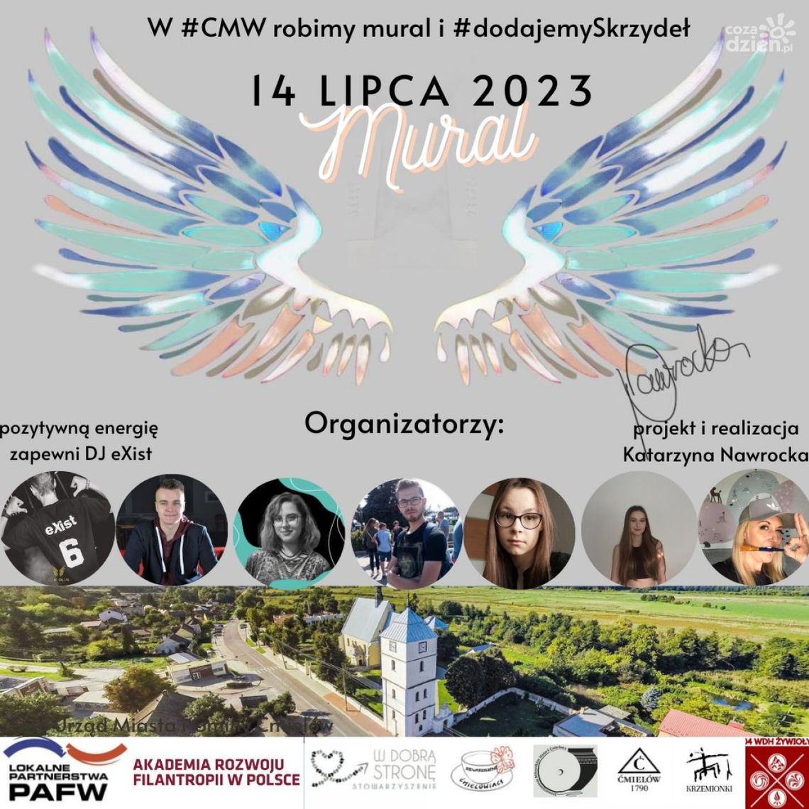 Kolorowy i nawiązujący do "ćmielowskiego złota" mural powstanie w Ćmielowie 